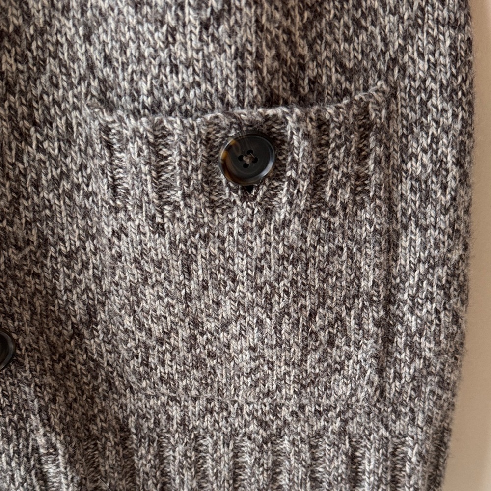 Lands' End Brown Knit Cardigan/Sweater - Picture 7 of 12